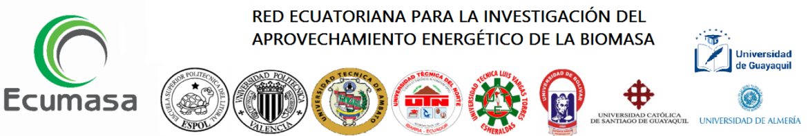 RED ECUATORIANA PARA LA INVESTIGACIÓN DEL APROVECHAMIENTO ENERGÉTICO DE LA BIOMASA